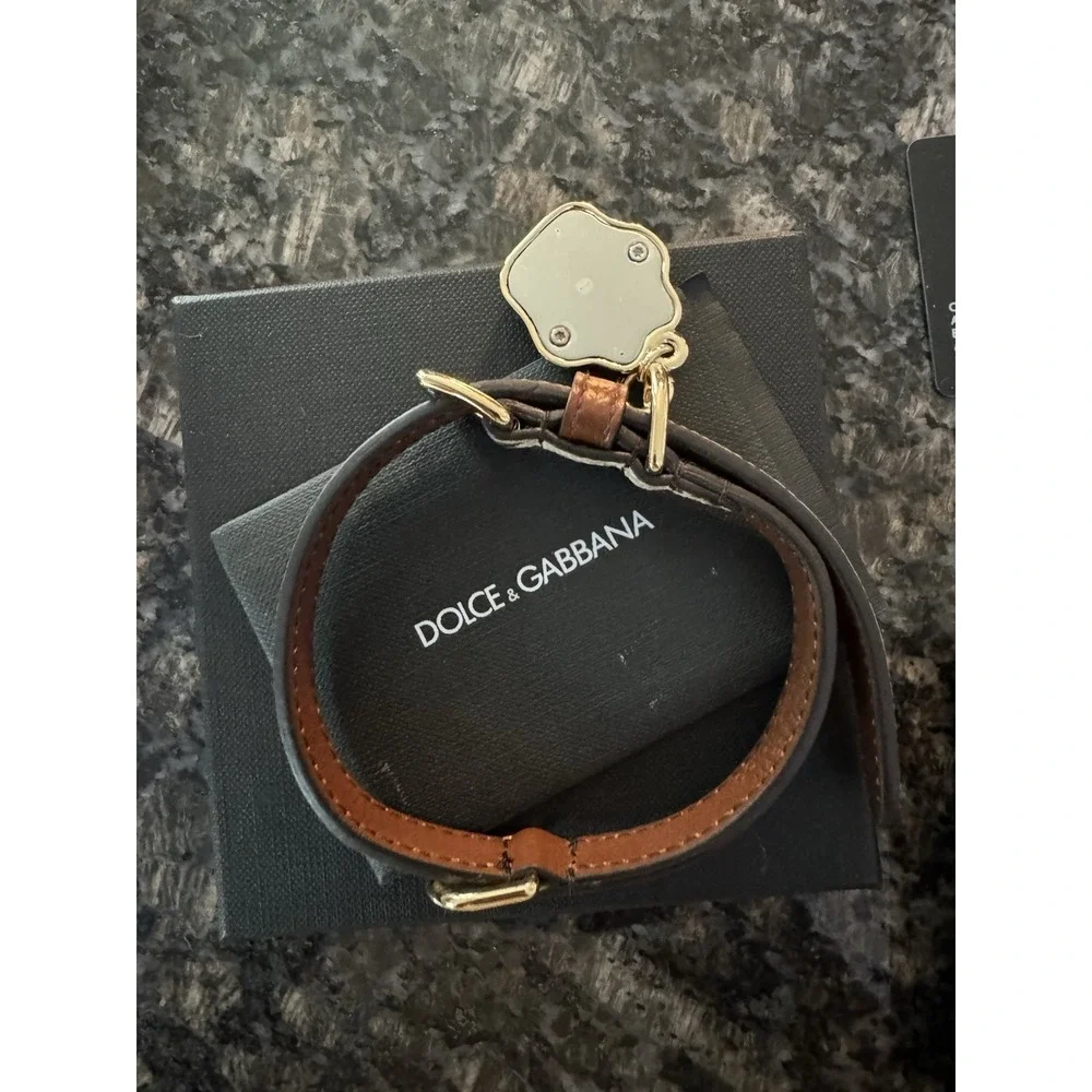 Dolce &‎ Gabbana Animal Print Dog Or Car Collar. NWB, Card. Authentic $515